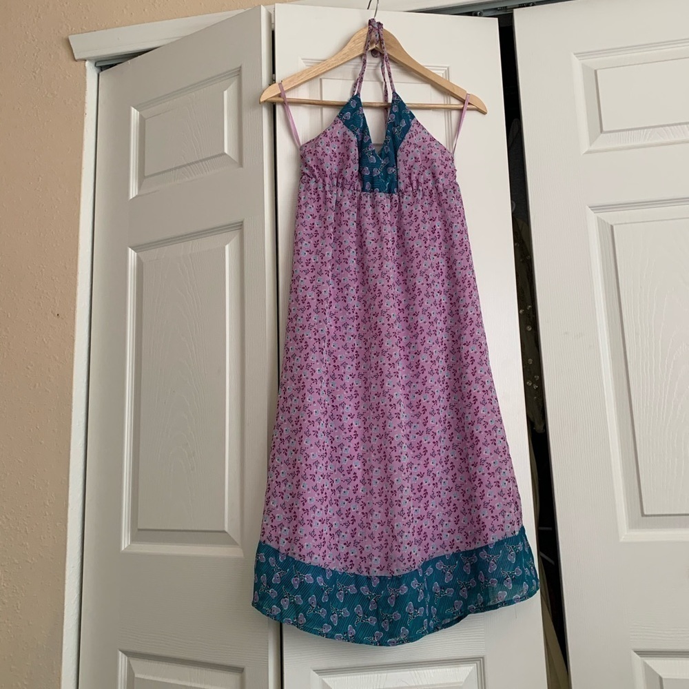 Old navy boho halter lavender purple dress